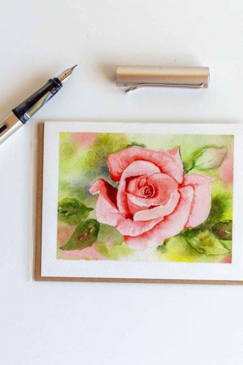 Rose - Available as an original and notecards