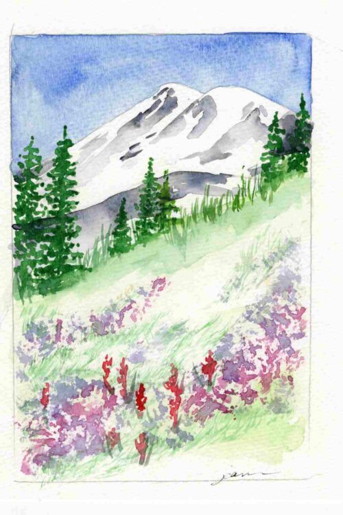Mt. Rainier - Available as a print or notecards